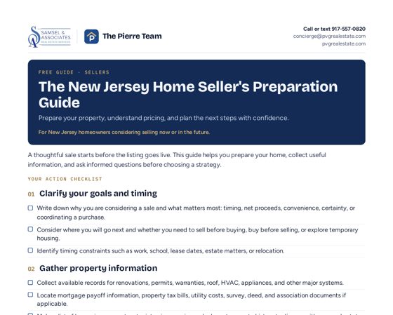 Cover of The New Jersey Home Seller's Preparation Guide